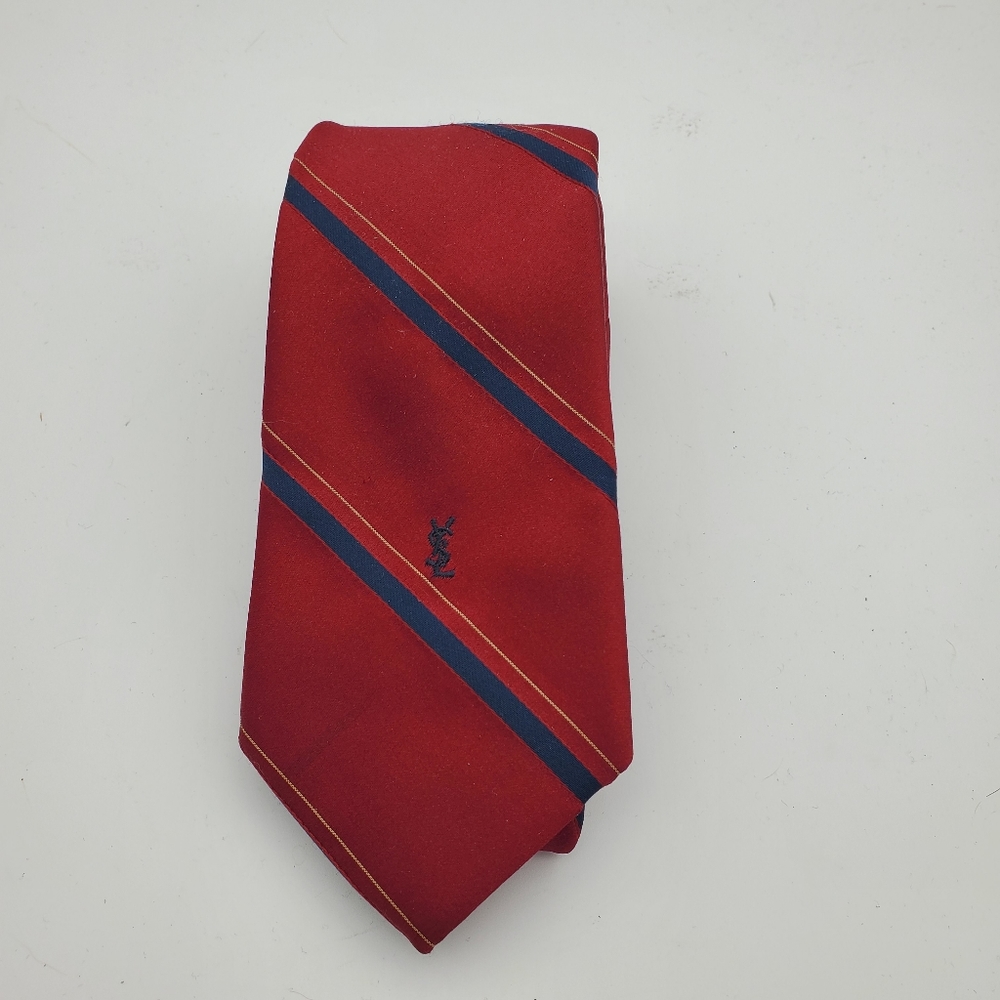 Yves Saint Laurent Striped Neck Tie